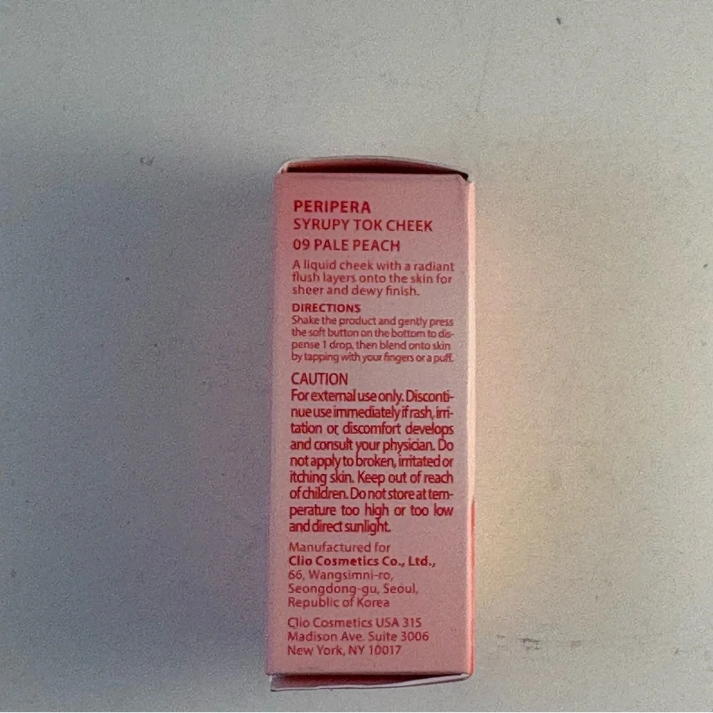 Two PERIPERA Syrupy Tok Cheek 09 PALE PEACH Ink Velvet Tint Pink‎ Mauve Nude 46